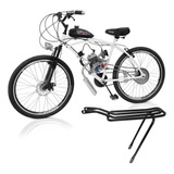 Bicicleta Motorizada 80cc Moskito Aro 26 Montada bagageiro