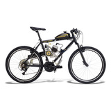 Bicicleta Motorizada Mtb Sport 2t Kit Motor 80cc Aro 26