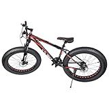 Bicicleta Mountain Bike Aro 26 Fatbike 21v Suspensão Dianteira Freio A Disco