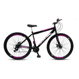 Bicicleta Mountain Bike Ello Bike Velox R29 Preto rosa