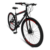 Bicicleta Mountain Bike Ello Bike Velox R29 Preto vermelho