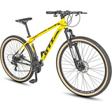 Bicicleta Mountain Bike Gti 21marchas Freio A Disco Mecânico Cor Amarelo preto Tamanho Do Quadro 21