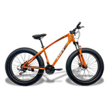 Bicicleta Mountain Bike Gtr x Fat Fat Bike R26 Tamanho Do Uadro 19 Laranja