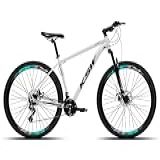 bicicleta aluminio freio disco suspensao preto