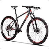 Bicicleta Mtb Sense Fun Evo 2023 Freio Hidráulico 2x9 Velocidades Transmisão Alívio Cor Cinza Esc Vermelho Tamanho 15