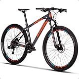 Bicicleta Mtb Sense One 2023 Freio Hidráulico Transmissão 3x7 Velocidades Grafite Laranja  17 