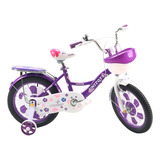 Bicicleta Princess Aro16 Roxa Meninas 5a 8 Anos Unitoys 1402 Cor Roxo Tamanho Do Quadro 16