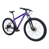 Bicicleta Rava Pressure Plus Sr Xcm 30 T Guidão Shimano 21v Cor Roxo Tamanho Do Quadro 15 5