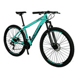 Bicicleta South Storm Azul Turquesa Aro 29 21v Tam 15