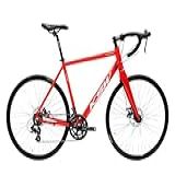 Bicicleta Speed Road Aro 700 KSW Grupo Shimano Tourney 14V 48 Vermelho Branco