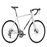 Bicicleta Speed Road Aro 700 KSW Grupo Shimano Tourney 14V 56 Branco Preto