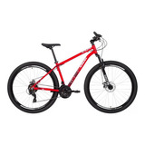 Bicicleta Supra 29 Alumínio 21v Disco 2023 Caloi Vermelho Tamanho Do Quadro 17