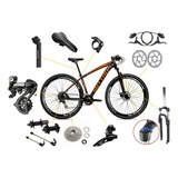 Bicicleta Sutton New 29 24v Shimano Freio Disco Hidraulico Cor Preto laranja Tamanho Do Quadro 19