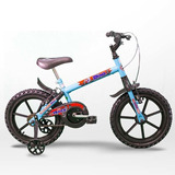Bicicleta Tk3 Track Dino Infantil Aro 16 Cor Azul vermelho Tamanho Do Quadro 10