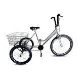 Bicicleta Triciclo Cromado Aro