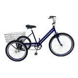 Bicicleta Triciclo Luxo Aro 26 Completo