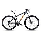 Bicicleta Tsw Mountain Bike Ride 2021 Aro 29 21v Freios De Disco Mecânico Câmbios Shimano Cinza Laranja 19 