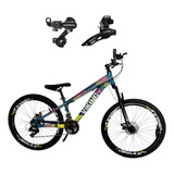 Bicicleta Vikingx 26 T25 21 Marchas Cravudo Câmbios Shimano