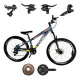 Bicicleta Vikingx 26 Tuff 25 21 Marchas Pneu Cravudo Shimano