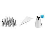 Bico 1 M 16 Bicos Pçs Inox Grandes 5 Sacos M