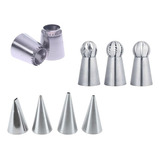 Bico Confeiteiro Profissional Inox Decoração Bolos Torta 9un