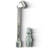 Bico De Ar Encher Pneu P Mangueira E Compressor Pino Engate