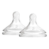 Bico Mamadeira 3m Dr Browns Boca Larga Fase 2 2u Cor Transparente Liso