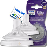 Bico Mamadeira Avent Pétala 3 0 N 5 6m 2 Unidades Philips
