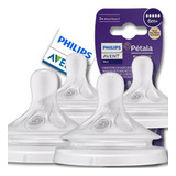 Bico Mamadeira Avent Pétala 3 0 N 5 6m 4 Unidades Philips