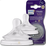 Bico Mamadeira Avent Pétala 3 0 T3 1m 2 Unidades Philips