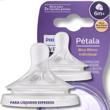 Bico Mamadeira Avent Pétala 3 0 T6 6m Líquidos Espessos