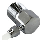 Bico Niple Adaptador Filtro Mangueira Fina 1 4 6mm Cromado