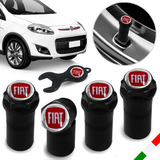 Bico Pneu Preto Pino Roda Válvula Antifurto Fiat Vermelho