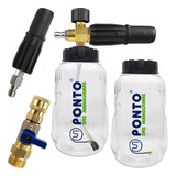 Bico Registro Engate Rápido Snow Foam 2 Garrafas P Wap 5100