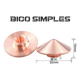 Bico Simples Raytools 32x15mm M14 Corte Laser Fibra Metal
