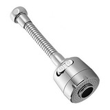 Bico Torneira Chuveirinho Arejador Universal Inox 360 Graus Acabamento Brilhante Cor Prateado