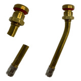 Bico Válvula Roda Disco Caminhão 90mm Curva Kit 10 Peças
