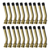 Bico Valvula Roda Disco Caminhao 90mm Curva Kit 20 Pecas