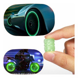 Bicos Para Roda Pneu Bike Carro Bico Luz Neon 4 Cores 2 Unid
