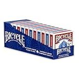 Bicycle Cartas De Baralho índice Jumbo Pacote Com 12 Vermelho E Azul