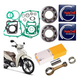 Biela Honda Biz 125 Rolamento Virabrequim Nachi E Juntas