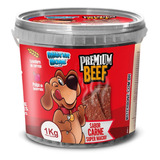 Bifinho Beef Snack Petisco Adestramento Balde 1kg Full