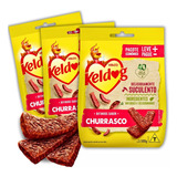 Bifinho Keldog Sabor Churrasco Para Cães 500g Kelco Kit 3un