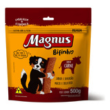 Bifinho Magnus Mastigável Petisco Sabor Carne 500g Para Cães