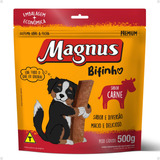 Bifinho Mastigáveis Magnus Sabor Carne Para Cães 500g