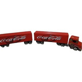 Big Caminhão Brinquedo Scania Doly Bau Abre Madeira Cocacola