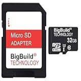 BigBuild Technology Cartão De Memória Micro SDHC De 32 GB Para Tablets Samsung Galaxy Tab S9 S9 S9 FE FE S9 Ultra S10 S10 Ultra