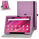 Bige Capa Giratória Para BLU M10L Plus Suporte Rotativo De 360 Graus Com Capa De Padrão Fofo Para Tablet BLU M10L Plus De 10 1 Polegadas Não Serve Para M10L Pro Roxo