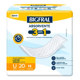 Bigfral Absorvente Geriátrico Kit Com 8 Pacotes Com 20u Cada