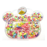 Bijuteria Kit Iniciante Pulseira Colar Infantil Cabeça Xxt Cor Cor 01 Diâmetro 200 Mm